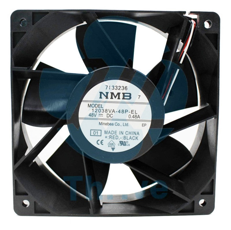 NMB 12038VA-48P-EL 48V 0.48A 3 wires Cooling Fan NMB 12038VA-48P-EL 48V 0.48A 3 wires Cooling Fan